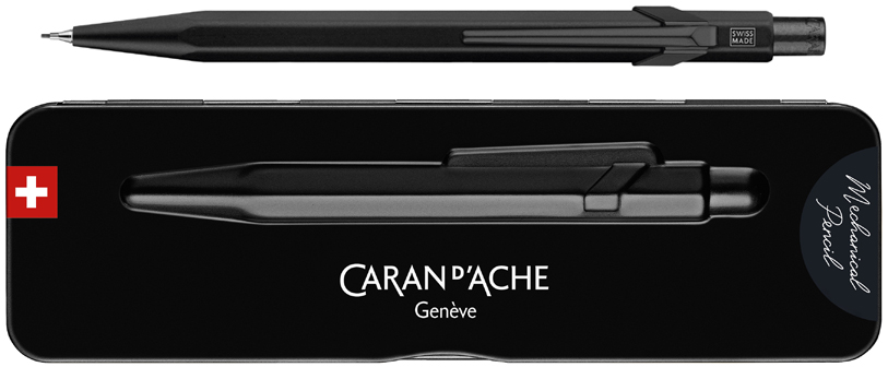 Caran D'Ache 844 Mechanical Pencil 0.7mm - Black Code - Slimpack